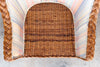 Braided Rattan Chair and Ottoman