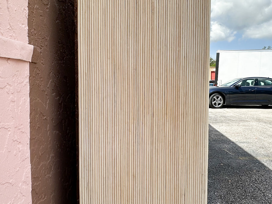 Pencil Reed Rattan Armoire
