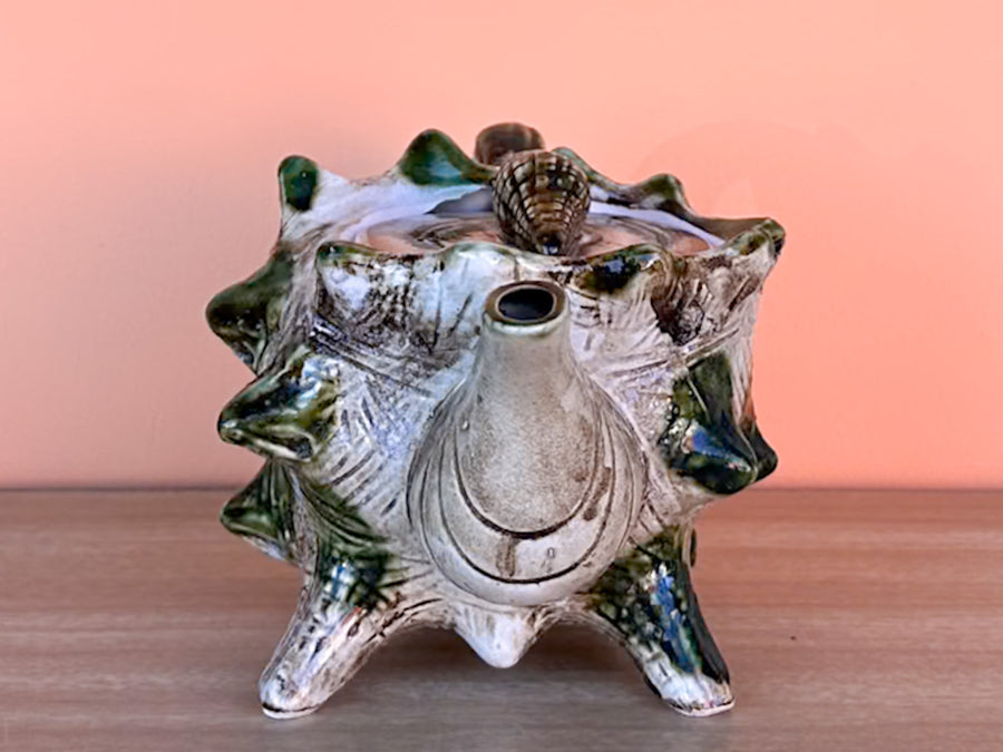 Old Florida Conch Teapot, Creamer, and Sugar Set