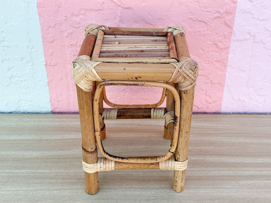 Petite Rattan Pedestal