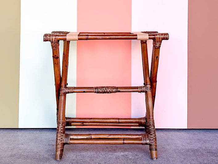 Bamboo Luggage Rack