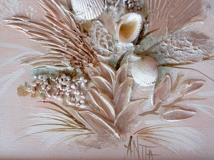 Pair of Natural Seashell Signed Original Art