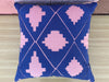 Kips Bay Show House Pair of Pink and Royal Blue Pillows