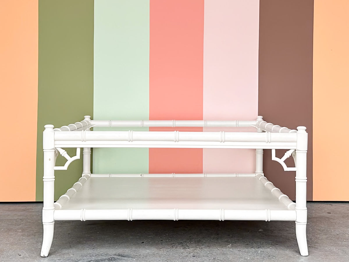 Thomasville Faux Bamboo Allegro Coffee Table