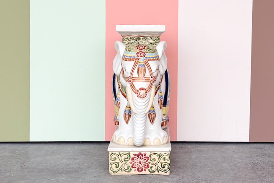 Colorful Elephant Garden Seat