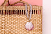 Palm Beach Regency's Rose Quartz Gemstone and Shell Bag Charm