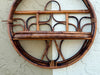 Round Bamboo Wall Shelf