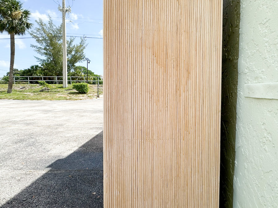 Pencil Reed Rattan Armoire