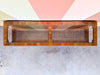 Handsome Faux Bamboo and Cane Console