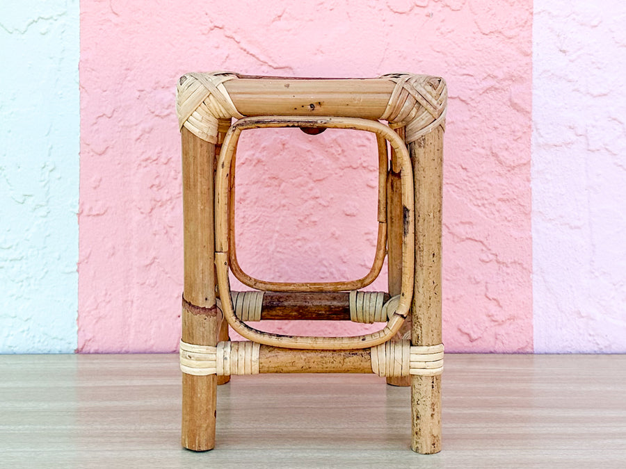 Petite Rattan Pedestal