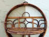 Round Bamboo Wall Shelf
