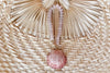 Palm Beach Regency's Rose Quartz Gemstone and Shell Bag Charm