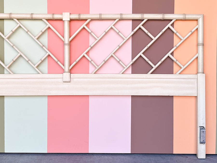 Faux Bamboo Chippendale King Headboard