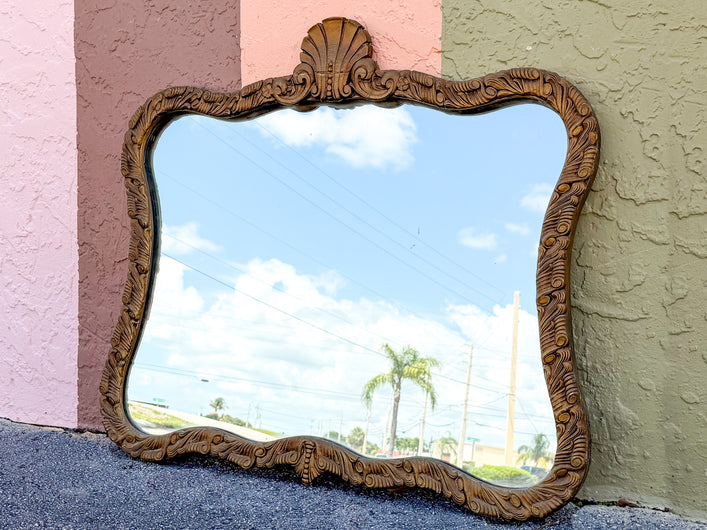 Regency Shell Motif Mirror