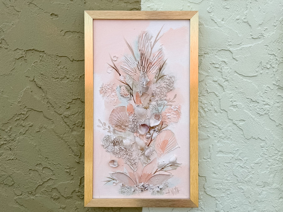 Pair of Natural Seashell Signed Original Art