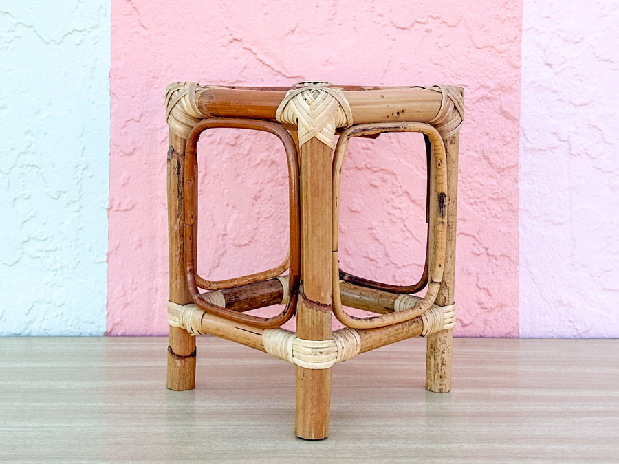 Petite Rattan Pedestal