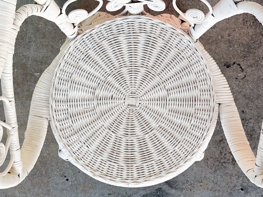 Fiddlehead Wicker Peacock Chair