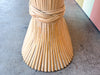 McGuire Style Sheaf of Wheat Dining Table
