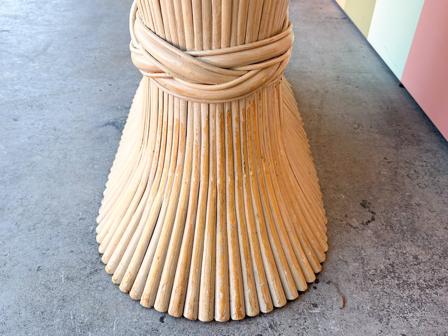 McGuire Style Sheaf of Wheat Dining Table