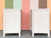 Pair of Henry Link Oversized Wicker Nightstands