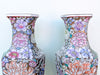 Pair of Colorful Floral Vases