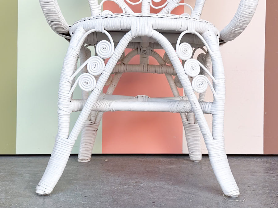 Fiddlehead Wicker Peacock Chair