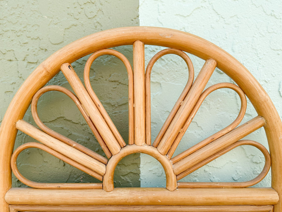 Petite Rattan Sunburst Mirror