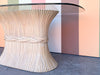 McGuire Style Sheaf of Wheat Dining Table