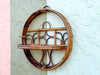 Round Bamboo Wall Shelf