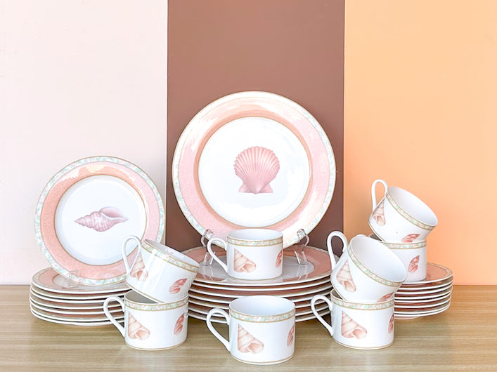 Set of Twenty Four Atlantis Seashell Dishes