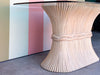McGuire Style Sheaf of Wheat Dining Table