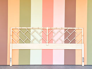 Faux Bamboo Chippendale King Headboard