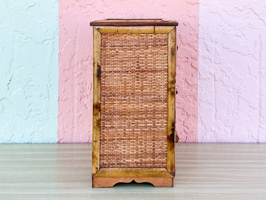 Petite Tortoiseshell Rattan Drawers