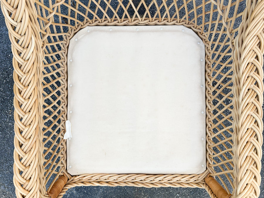 Bielecky Brothers Braided Rattan Lounge Chair