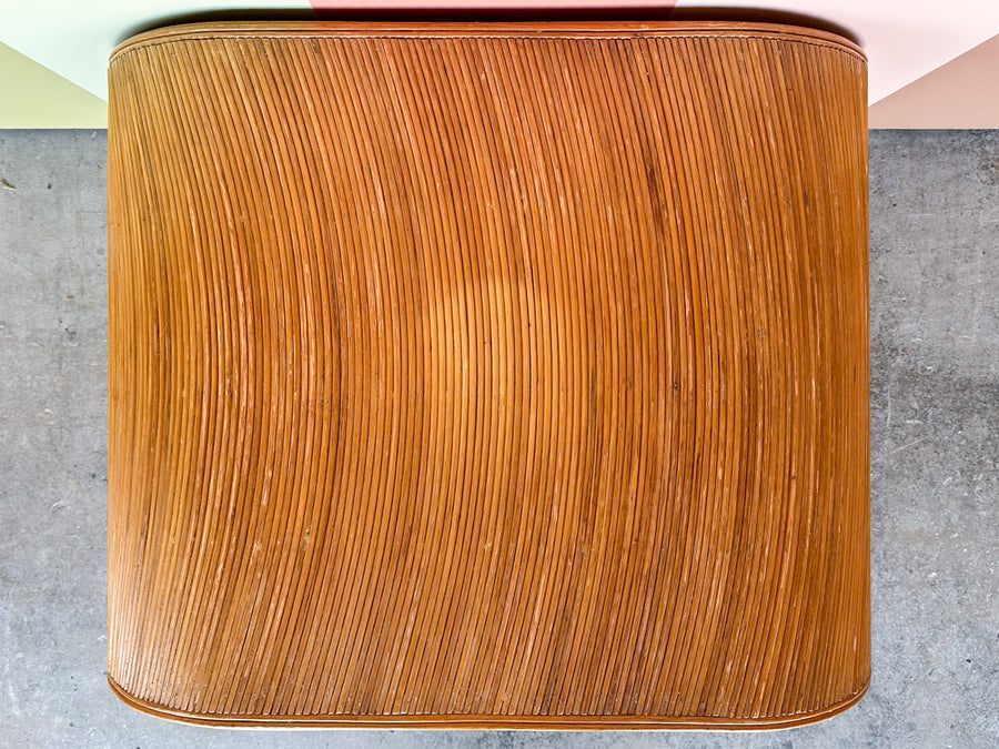 Gabriella Crespi Style Pencil Reed Side Table