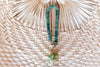 Palm Beach Regency's Green Jade Gemstone and Shell Bag Charm