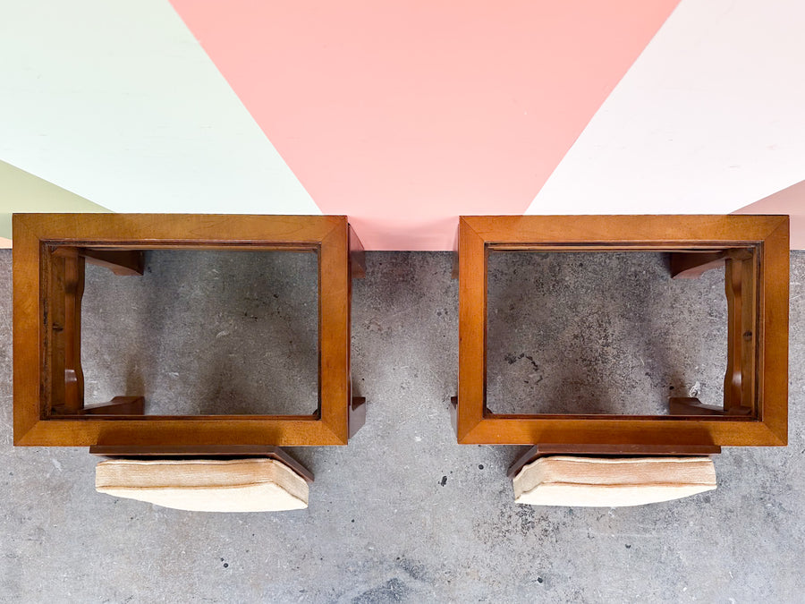 Pair of Fretwork Stools