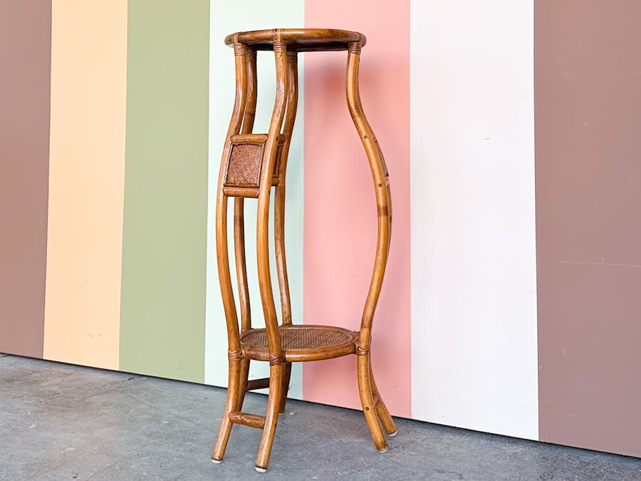 Tall Rattan Plant Stand