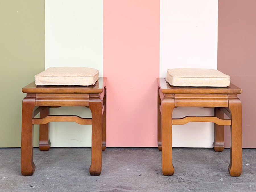 Pair of Fretwork Stools