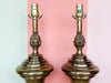 Pair of Brass Pineapple Stiffel Lamps