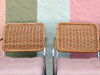 MCM Chrome and Wicker Dining Set