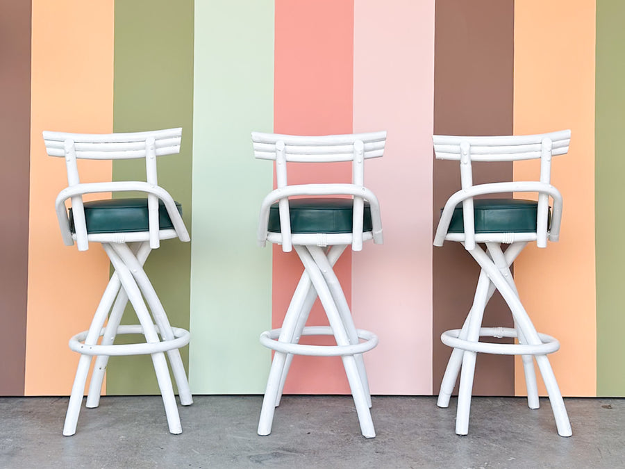 Old Florida Bamboo Bar and Stools