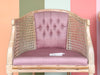 Pair of Faux Bamboo Cane Barrel Chairs