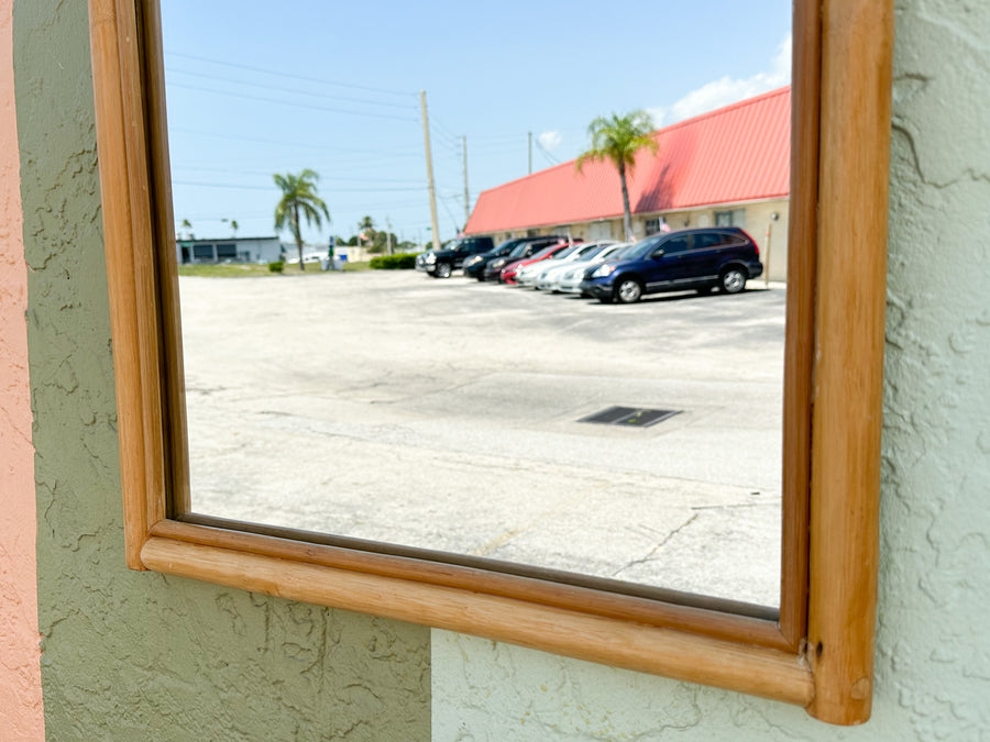 Petite Rattan Sunburst Mirror