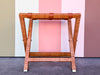 Rattan Wrapped Luggage Rack