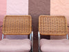 MCM Chrome and Wicker Dining Set