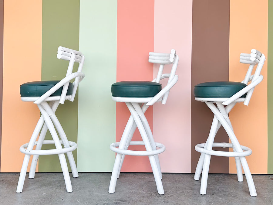 Old Florida Bamboo Bar and Stools