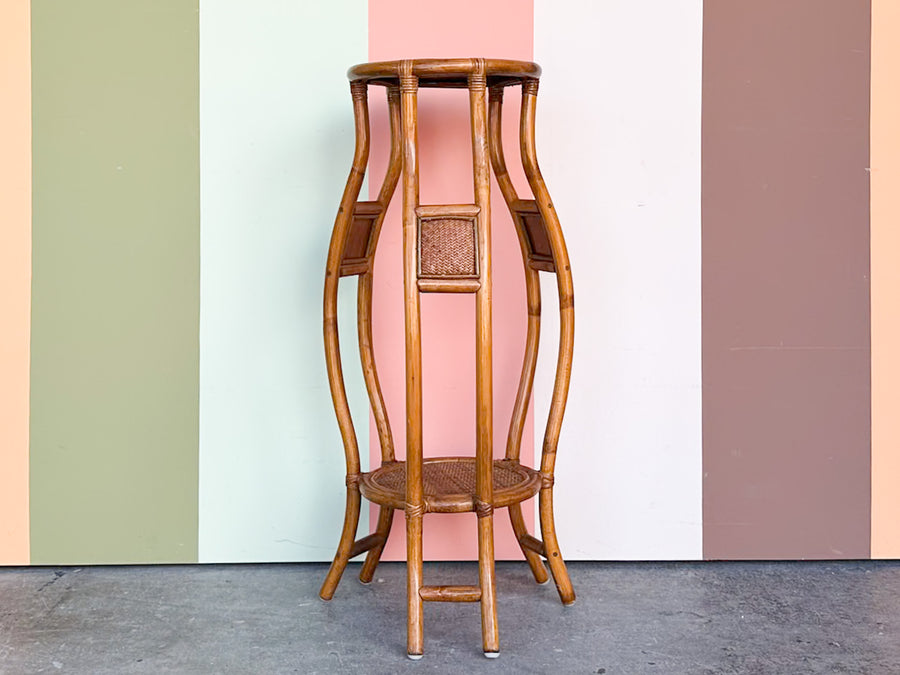 Tall Rattan Plant Stand