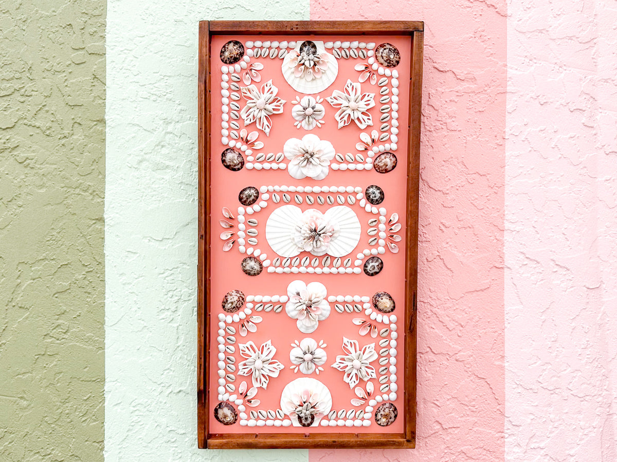Chic Coral Shell Panel