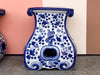 Pair of Blue and White Garden Seats